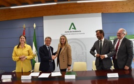 Firma del protocolo para la construción de la nueva estacion de autobuses