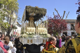 La Virgen de los Dolores en la Plaza de Santiago