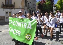 Cabeza de la marcha en la que participaron cerca de 800 personas