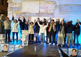 Soledad Martínez Román en el acto fin de campaña