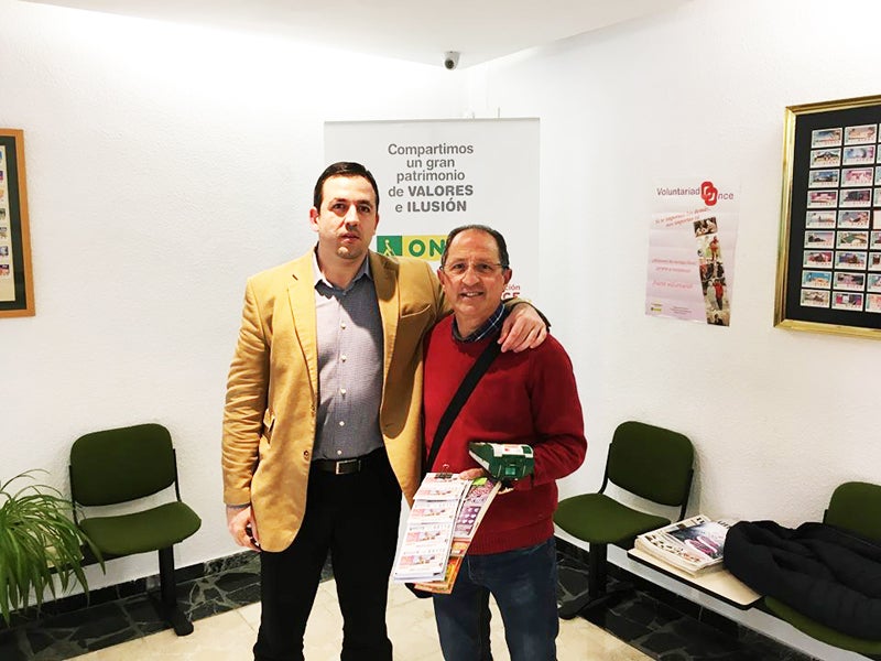 Uno de los vendedores de la ONCE más populares de Baza