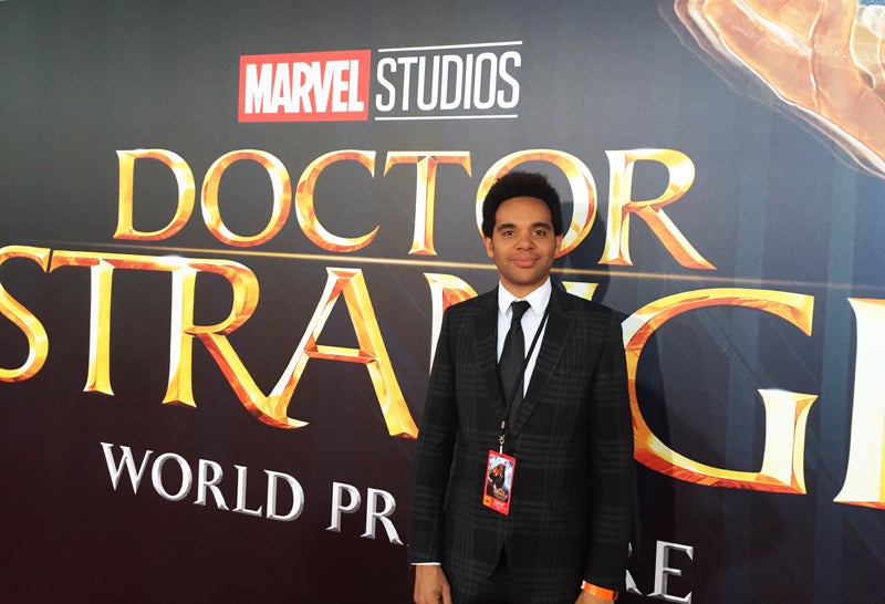 Anele Onyekwere en una de las galas a las que suele ser invitado