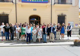 Participantes en la reunión preparatoria de la constitución de la Asociación del Camino del Sur el pasado mes de julio.
