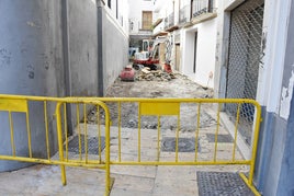 La calle Trillo en obras