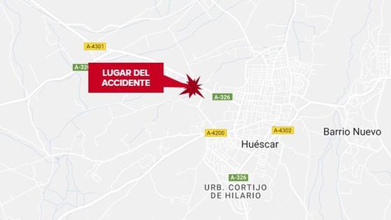 Muere una mujer al chocar contra un camión en Huéscar