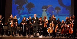 Gregorio Rodríguez, director de la Orquesta en un concierto anterior