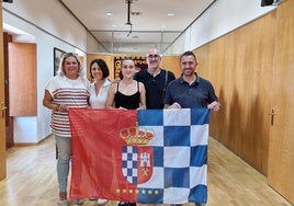 Candela Carmona en el ayuntamiento de Benamaurel