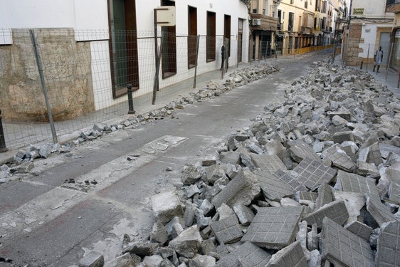 Las obras en la calle Dolores obligan a modificar el recorrido del Cascamorras en Baza