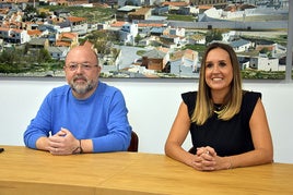 Vanesa Mesas junto al concejal de Turismo José Gabriel López