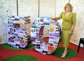 Mercedes Guijarro, en la 50 edición de la feria