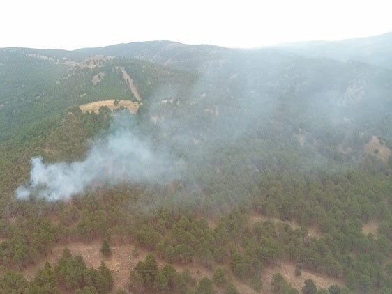 Controlado el incendio forestal en un paraje de Baza