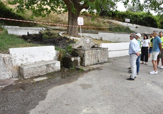 Paraje de las Siete Fuentes, inicio de la senda