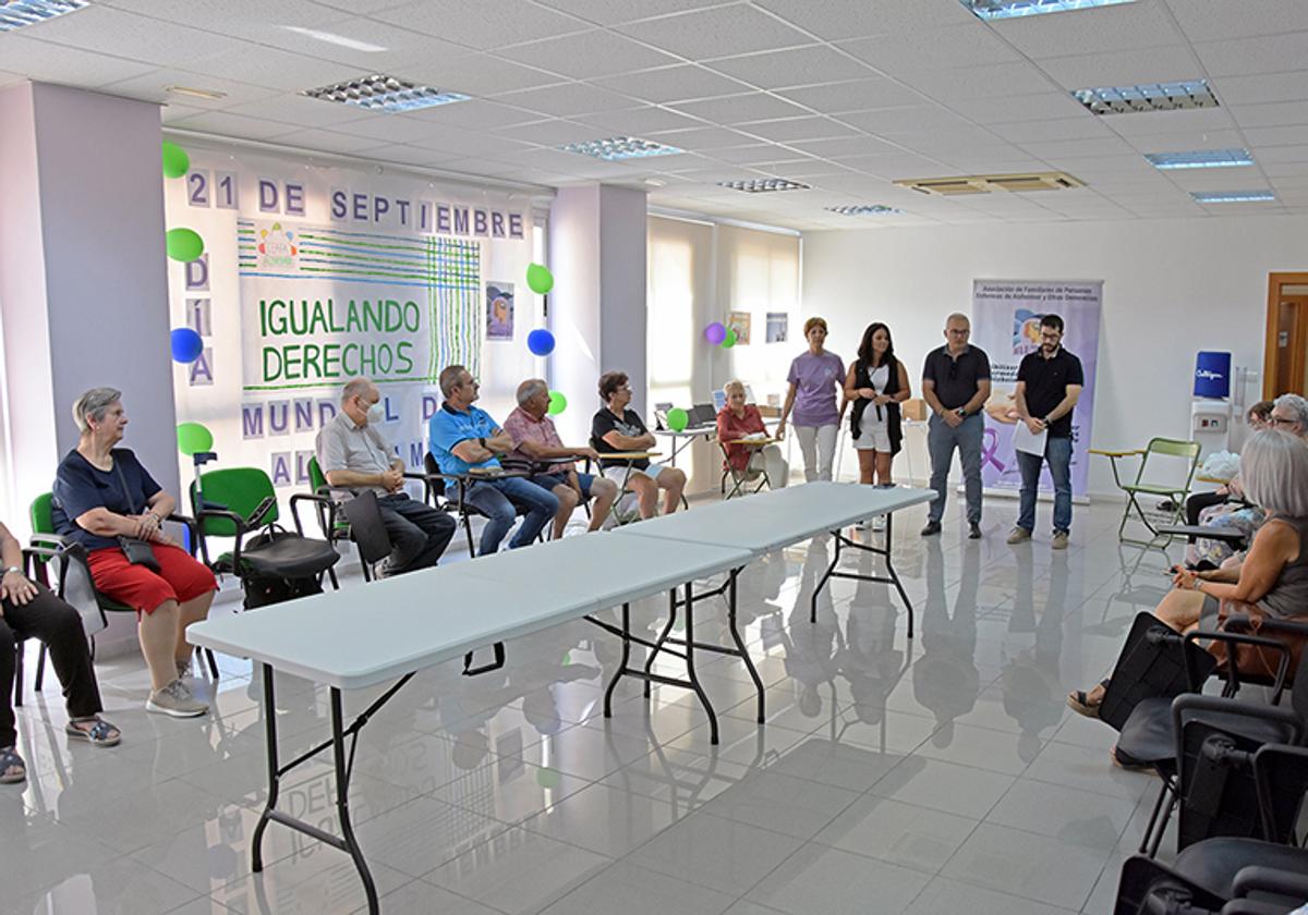 Imagen del acto celebrado hoy en la sede de la AFA Alcrebite