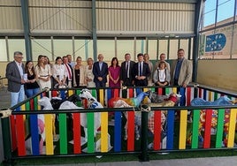 La feria agroganadera recupera las ovejas que el escultor Miguel Moreno realizó para IDEAL