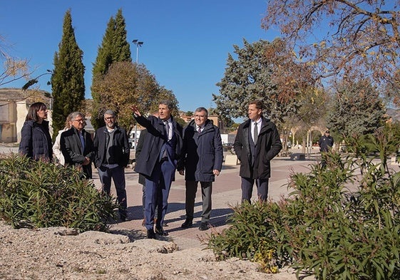 El Delegado del Gobierno en Andalucía, Pedro Fernández durante su visita a la Alcazaba hace unas semanas