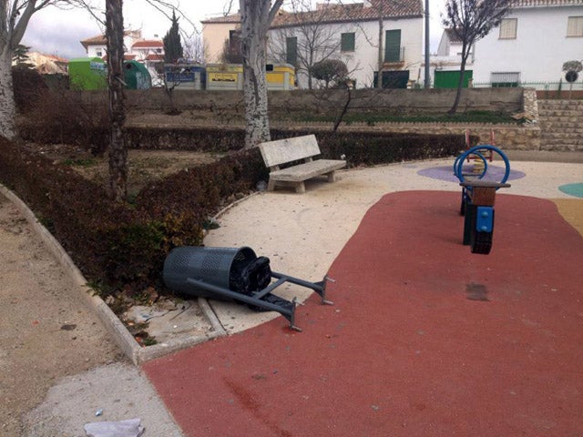 Oleada de actos vandálicos en Huéscar