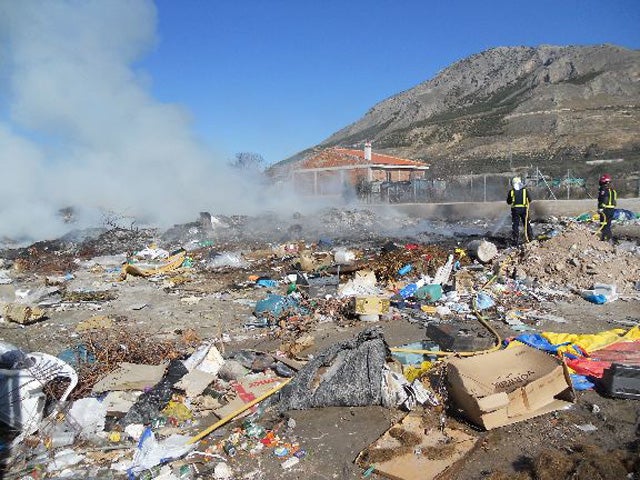 Intenso trabajo para los bomberos con cinco incendios en un solo día