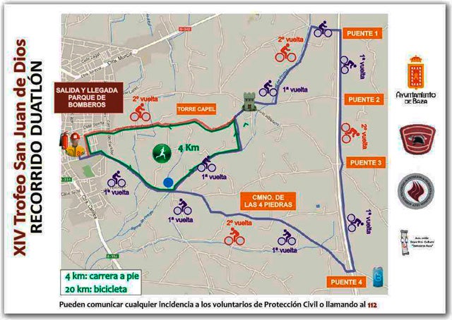 La lluvia obliga a cambiar el recorrido de la duatlón ´Ciudad de Baza´