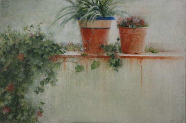 Piedad Lozano expone una treintena de pinturas de su serie ‘Fragmentos de Silencio’
