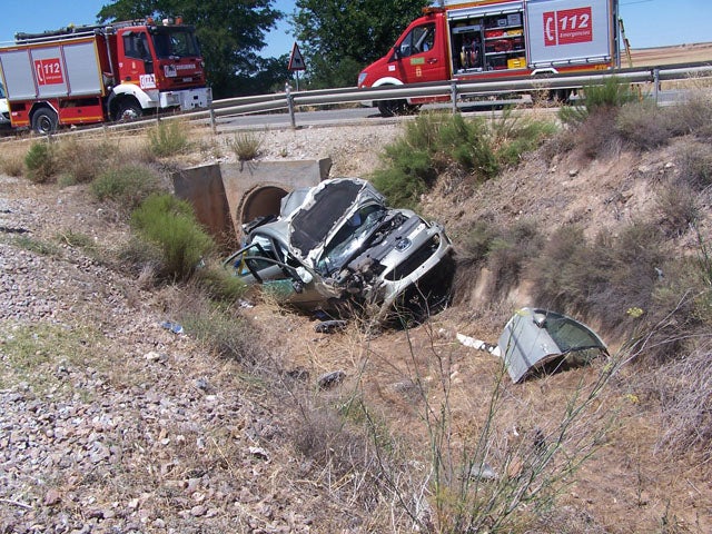 Dos heridos en un accidente de tráfico en la carretera A-334 Baza – Huercal Overa