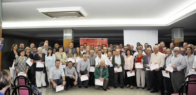 Homenaje del PSOE a todos sus concejales de la democracia