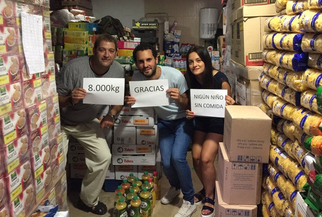 La campaña “Ningún niño sin comida” finaliza tras recoger 8.000 kilos de alimentos