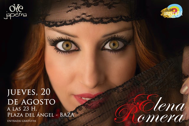 Concierto de Elena Romera hoy en la Plaza del Ángel en Baza