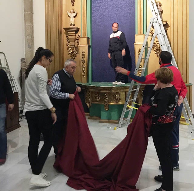 La Virgen de los Dolores estará esta semana en la Capilla del Cristo del Descendimiento