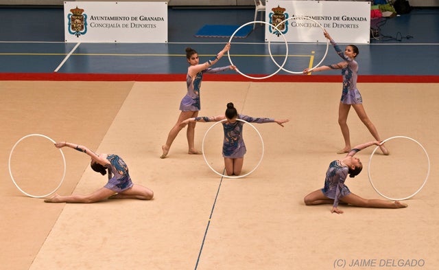 Baza acoge un torneo de clubes andaluces de gimnasia rítmica