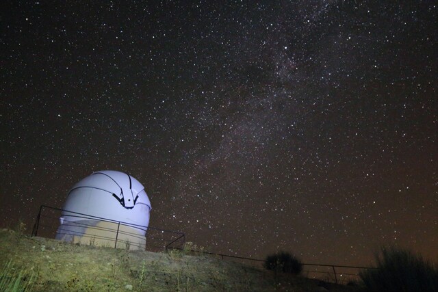 Lluvia de estrellas desde el observatorio de la Sagra en Puebla de Don Fadrique