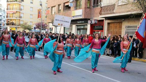 Los Moros y Cristianos de Benamaurel en el Encuentro Nacional de Caravaca de la Cruz