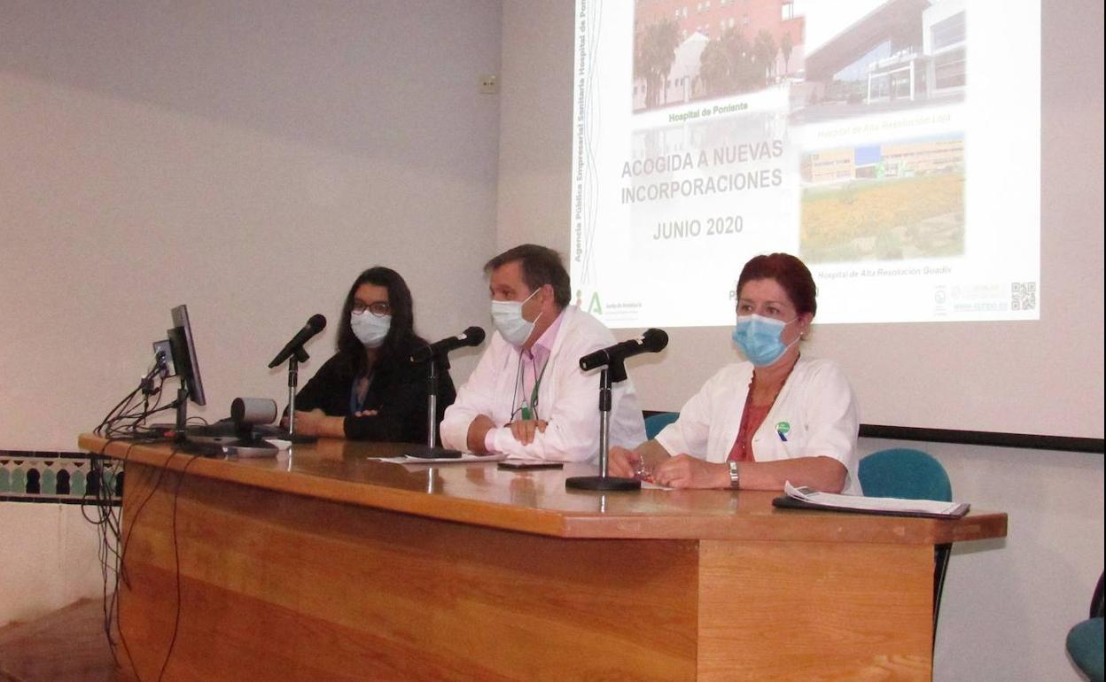 Acto de acogida a los profesionales que se incorporan al Hospital de Poniente en verano