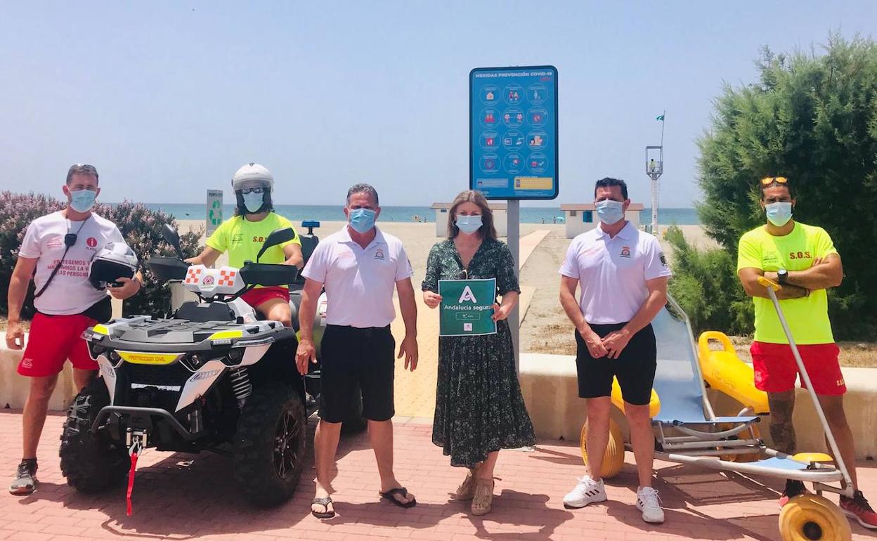 Las playas de El Ejido de Almería obtienen el distintivo de 'Andalucía Segura'