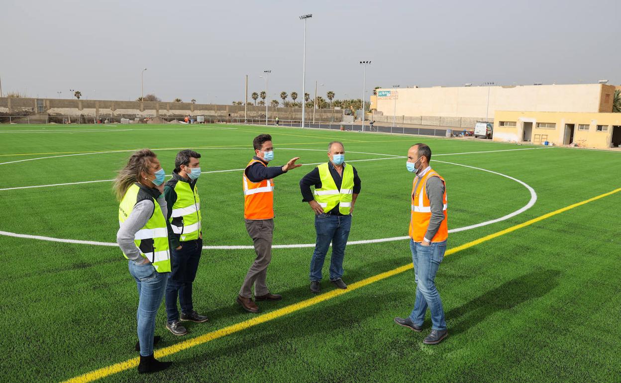 Las obras del Complejo Deportivo El Palmeral de Balerma entran en su recta final