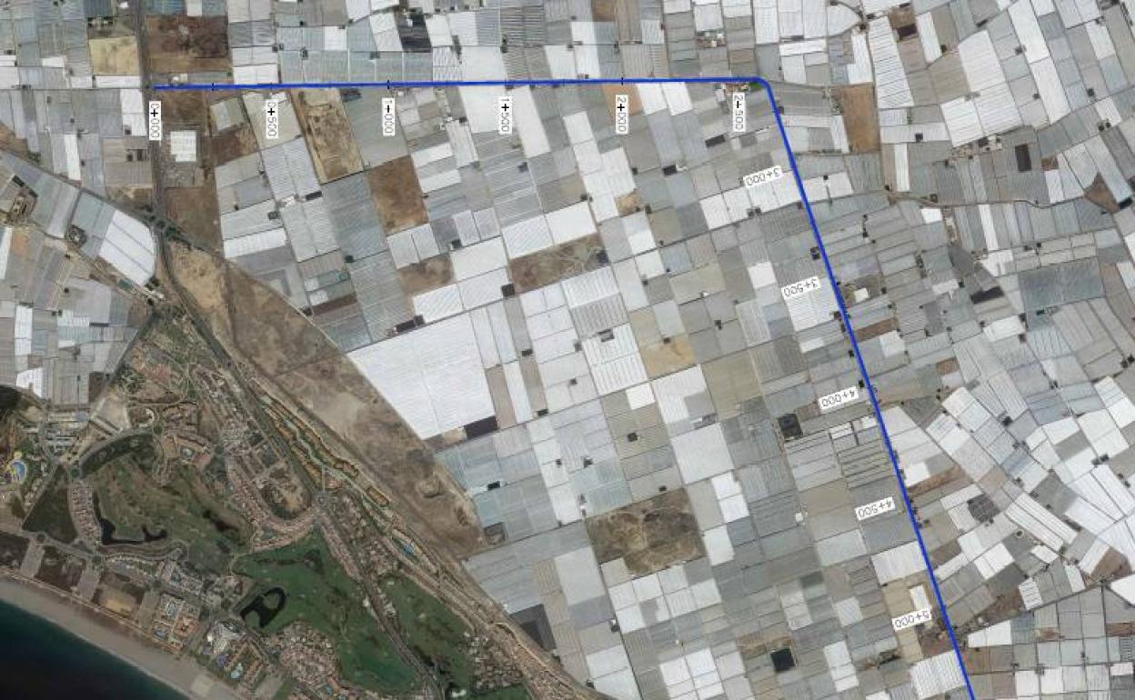 725.000 euros para reasfaltar de Almerimar a Tierras de Almería
