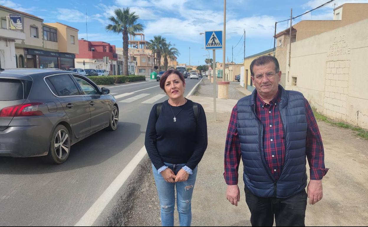 El PSOE califica de «chapuza» el rebaje del firme realizado en la carretera de Las Norias