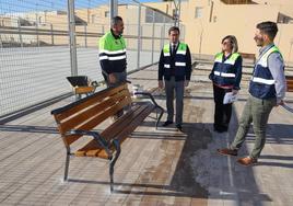 Las obras de construcción del parque de la calle Figueroa entran en su recta final
