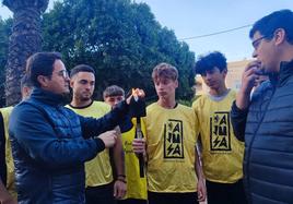 San Antón lleva el fuego y la fiesta a San Agustín