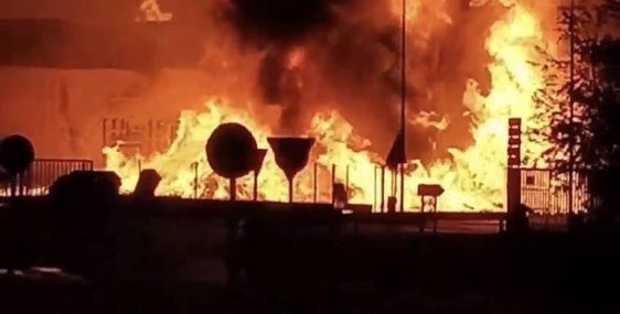 El incendio de Mabe, en imágenes