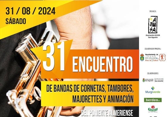 San Agustin acoge el encuentro de Bandas de Cornetas, Tambores, Majorettes y Animación
