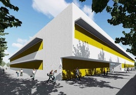 Imagen virtual del futuro instituto de Almerimar.