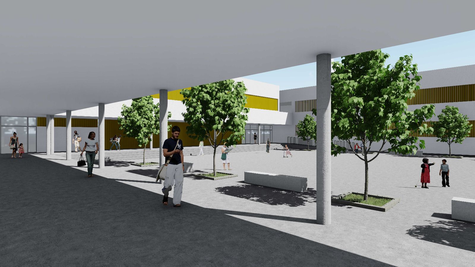 Imagen virtual del proyecto del nuevo instituto de Almerimar.