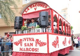 Una de las carrozas más llamativas en una de las ediciones anteriores de San Marcos en El Ejido.
