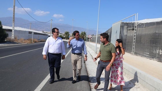 El Ejido ensancha un nuevo tramo de la carretera AL-4300 entre Balerma y la A-7