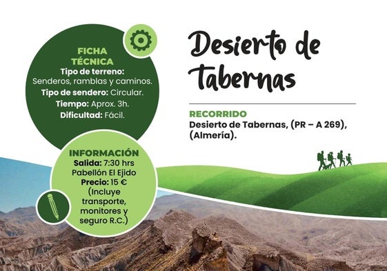 Cartel anunciador de la actividad.