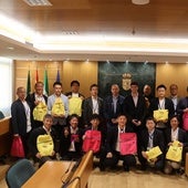 La visita japonesa ha estado en el Ayuntamiento de El Ejido.