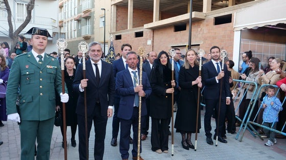 Nuestro Padre Jesús Nazareno y Nuestra Señora de los Dolores recorren las calles de Balerma en el Jueves Santo