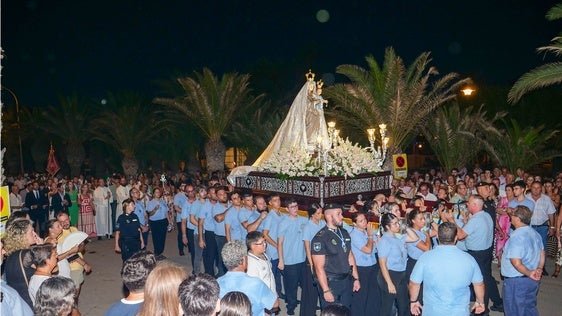 La Virgen de las Mercedes cierra las Fiestas de Balerma