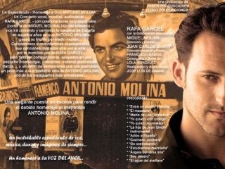 Un espectáculo homenaje a Antonio Molina inaugura el 'Otoño Cultural'
