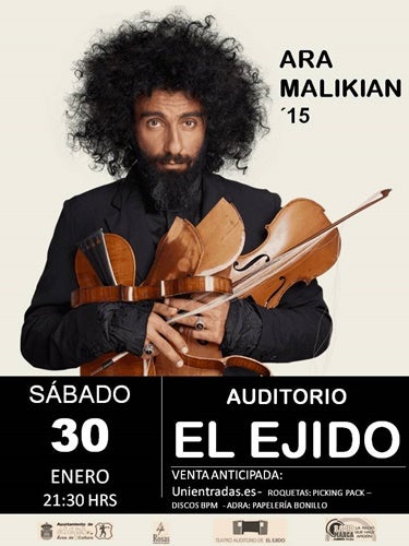 Ara Malikian estará este sábado en El Ejido con las entradas ya agotadas